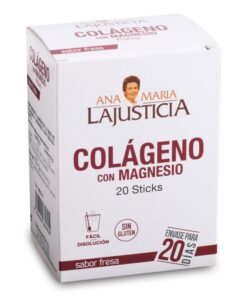 COLÁGENO CON MAGNESIO+VIT. C 20 STICKS SABOR FRESA - AMLSPORT
