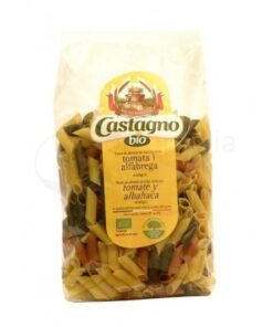 PASTA TRICOLOR TOMATE ALBAHACA CASTAGNO BIO