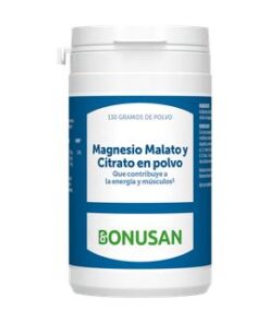 MAGNESIO MALATO Y CITRATO POLVO 130G BONUSAN