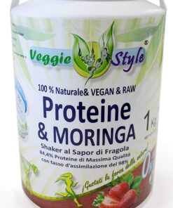 PROTEÍNA Y MORINGA SABOR FRESA VEGGIE STYLE 1KG