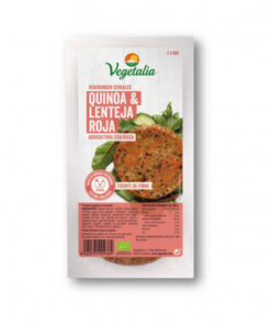 VEGEBURGUER QUINOA Y LENTEJA ROJA VEGETALIA