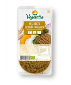 VEGEBURGUER SEITAN CALABAZA VEGETALIA 160G